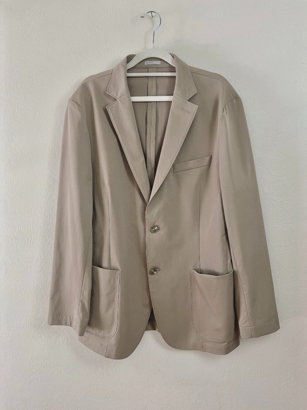 Nordstrom Rack Men's Tan Cotton/Spandex Lightweight Stretchy Sport Coat Size 42R
